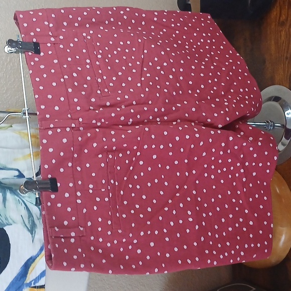 LOFT BRAND NEW SIZE 10 POLKA DOT RED SHORTS 🐞 - Picture 8 of 9